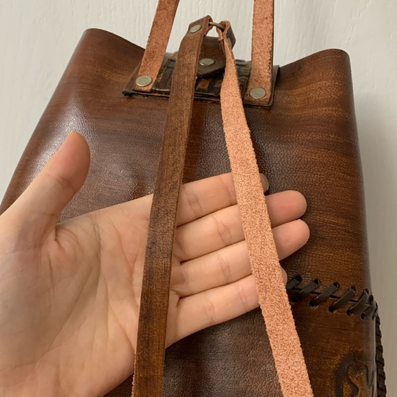 Handmade Genuine Leather Backpack - Picture 8 of 17